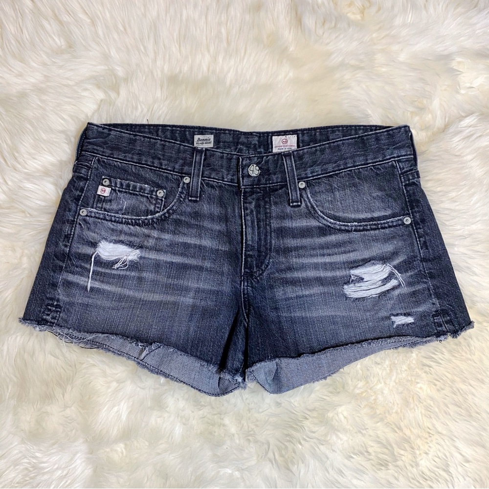 AG Adriano Goldschmeid Bonnie Relaxed Shorts in Black